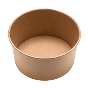 Large Brown Kraft Salad Bowl