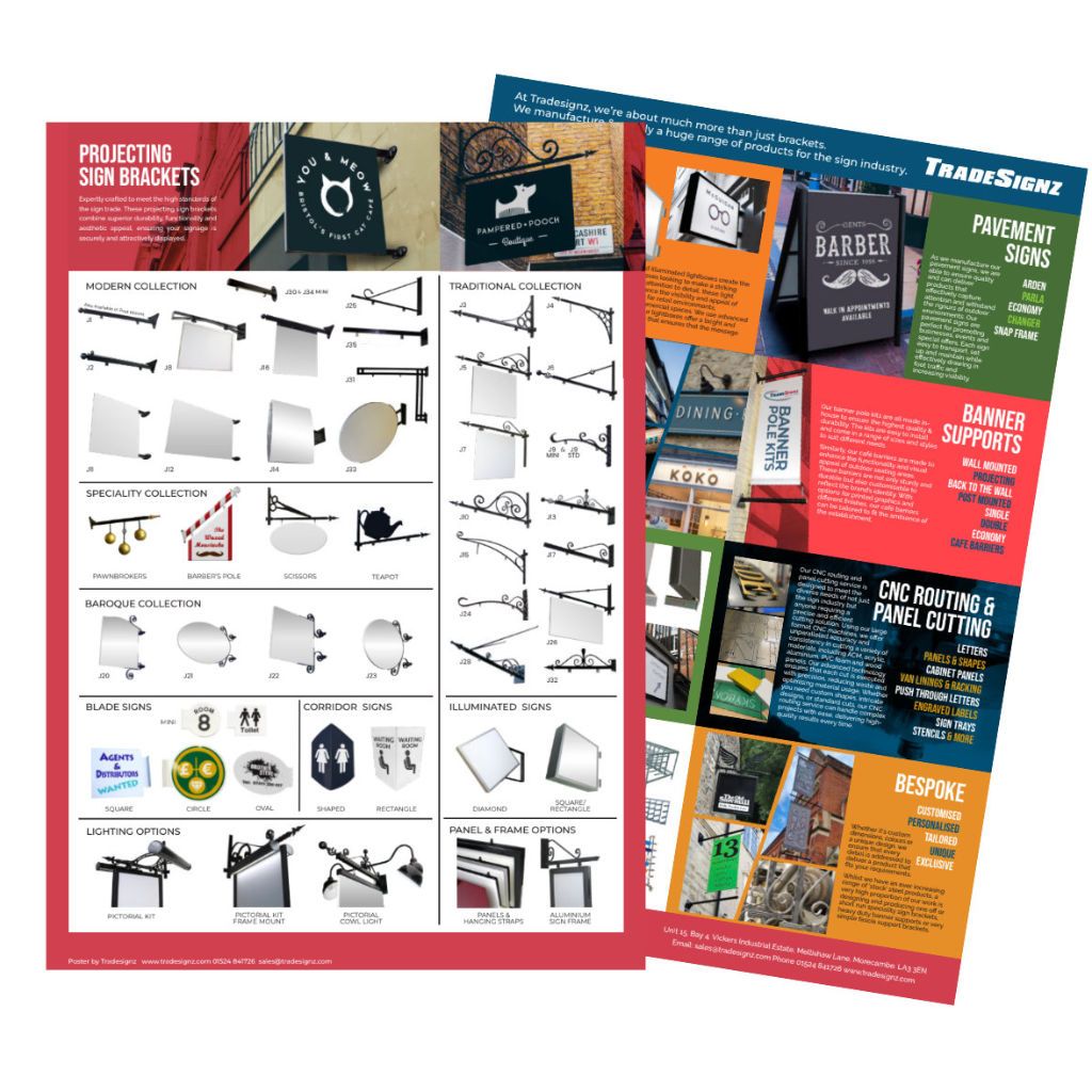 bracket_poster Projecting Bracket Poster A3 - Image 1